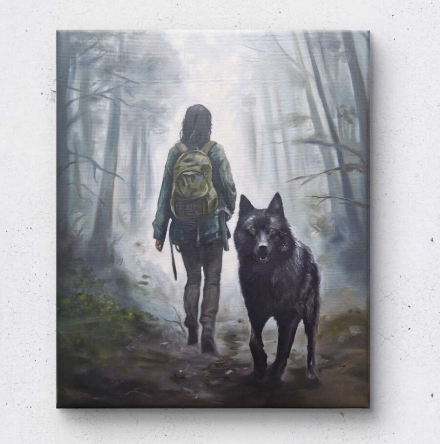 Ölmalerei "Unterholz" 50 x 60 cm